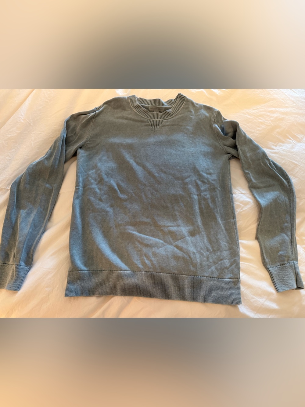 Barefoot Dreams Men's Crewneck Sweater in Sage Green